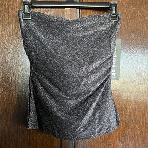 Madden Girl Sparkling Black tube top